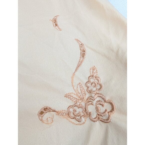 Vintage Vassarette Skirt Half Slip Women's Medium Beige side Slits - Picture 3 of 10